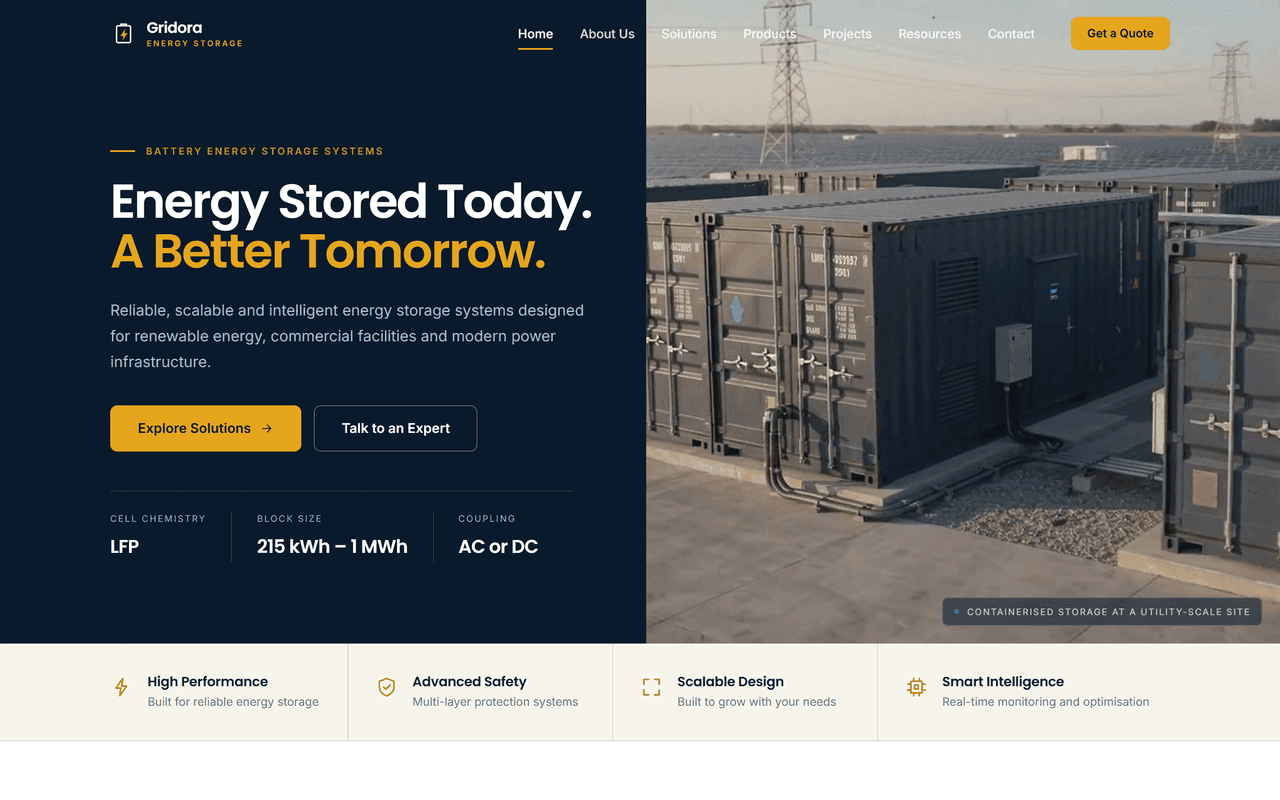 Gridora website