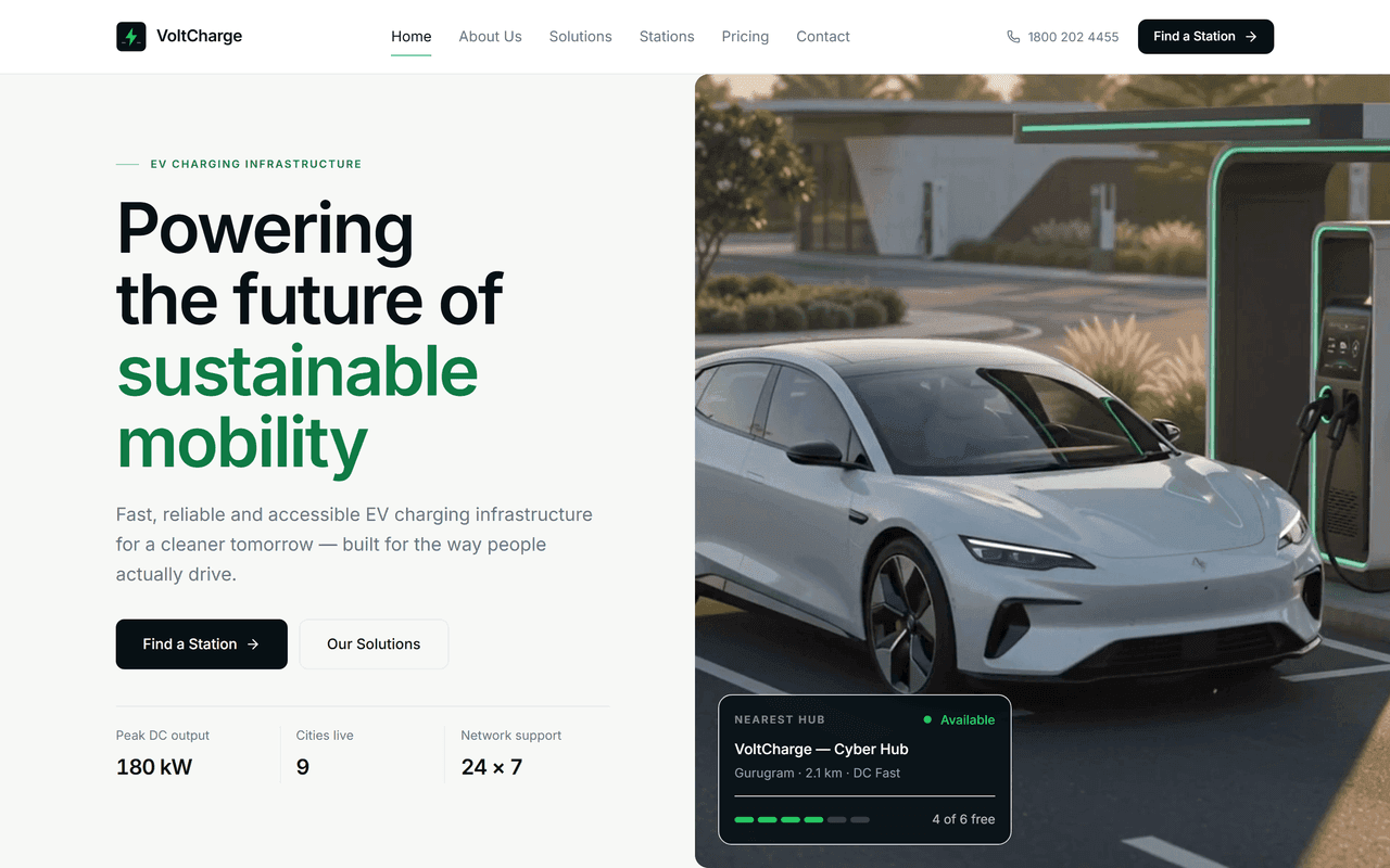 VoltCharge website